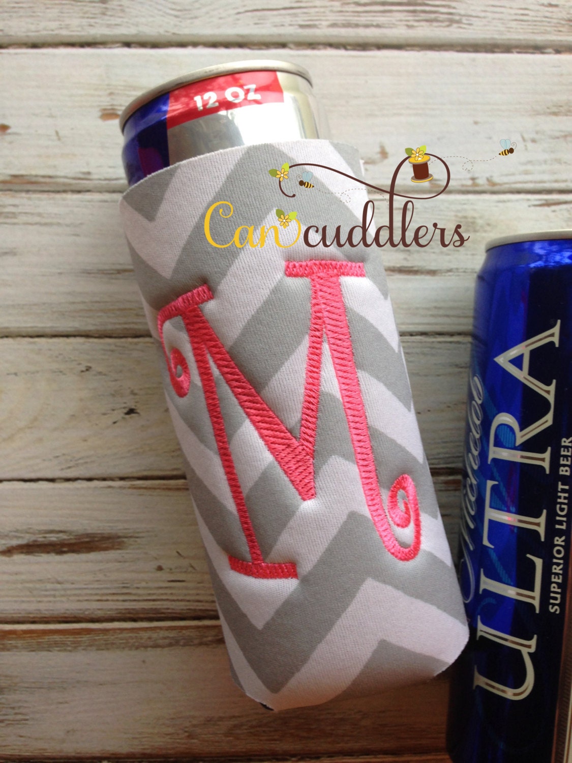 Michelob Ultra Personalized Koozies Monogram Koozies by CanCuddler