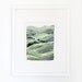 Landscape of Rolling Hills - Watercolor Archival Print