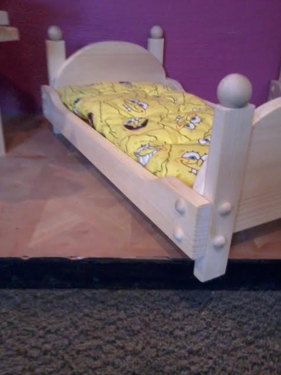 American girl doll size doll bed fits 18" dolls, like AG, Journey, Our ...