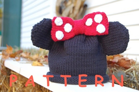Minnie and Mickey Mouse Hat Patterns 2 epatterns in one