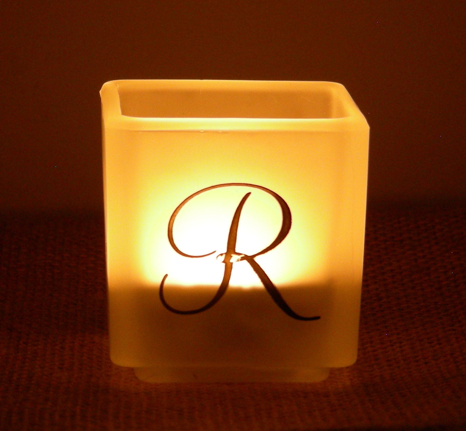 Relax Candle Holder Set Frosted Glass Spa Candles
