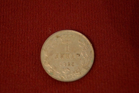 1925 Greece 1 Anhap silver coin