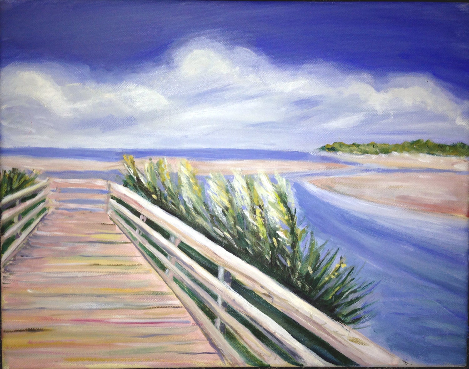 Myrtle Beach Oil painting on canvas by BeymArt on Etsy