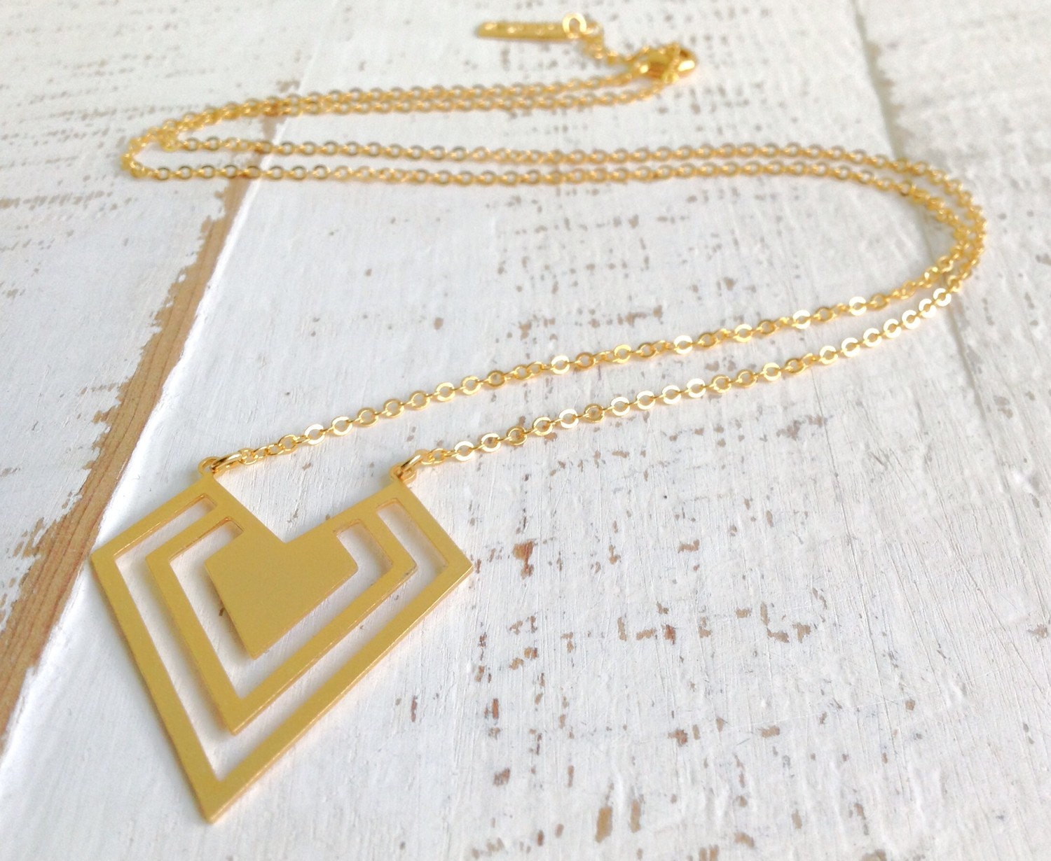 Dainty Necklace Long Necklace Bridesmaids Gift by LuluMayJewelry