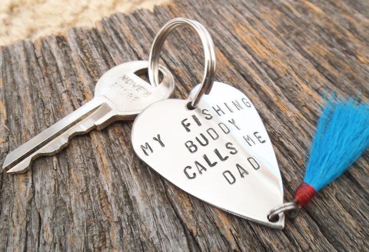 Mens Keychain for Husband Gift for Valentine by CandTCustomLures