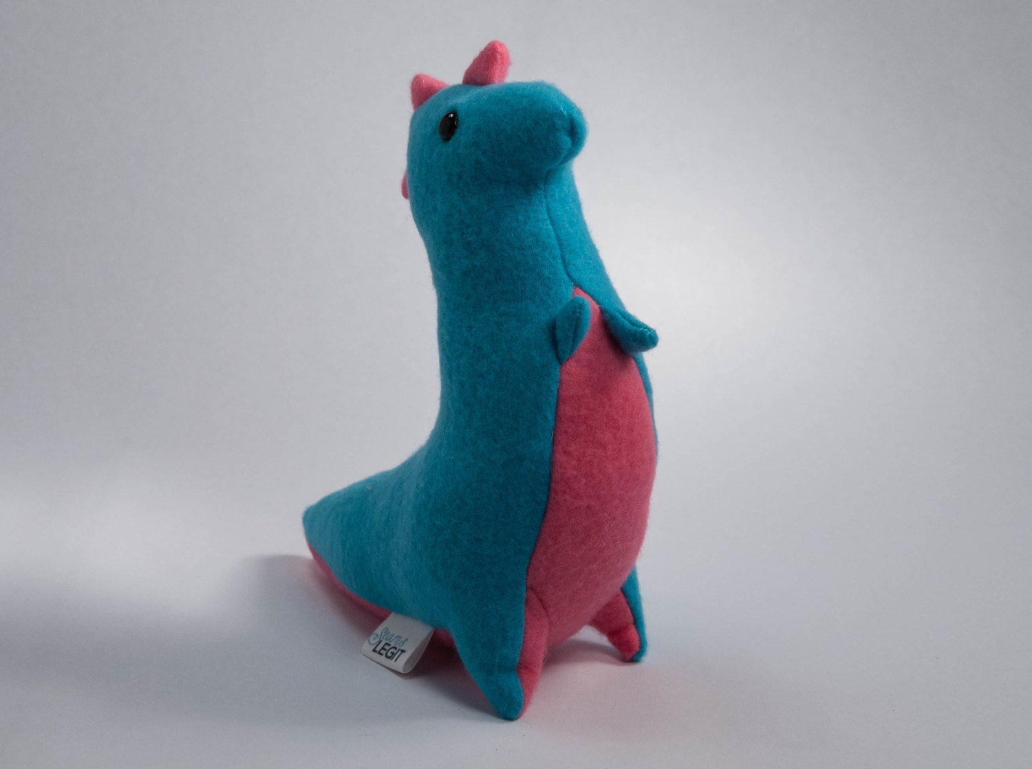 teal dino plush 16 inch