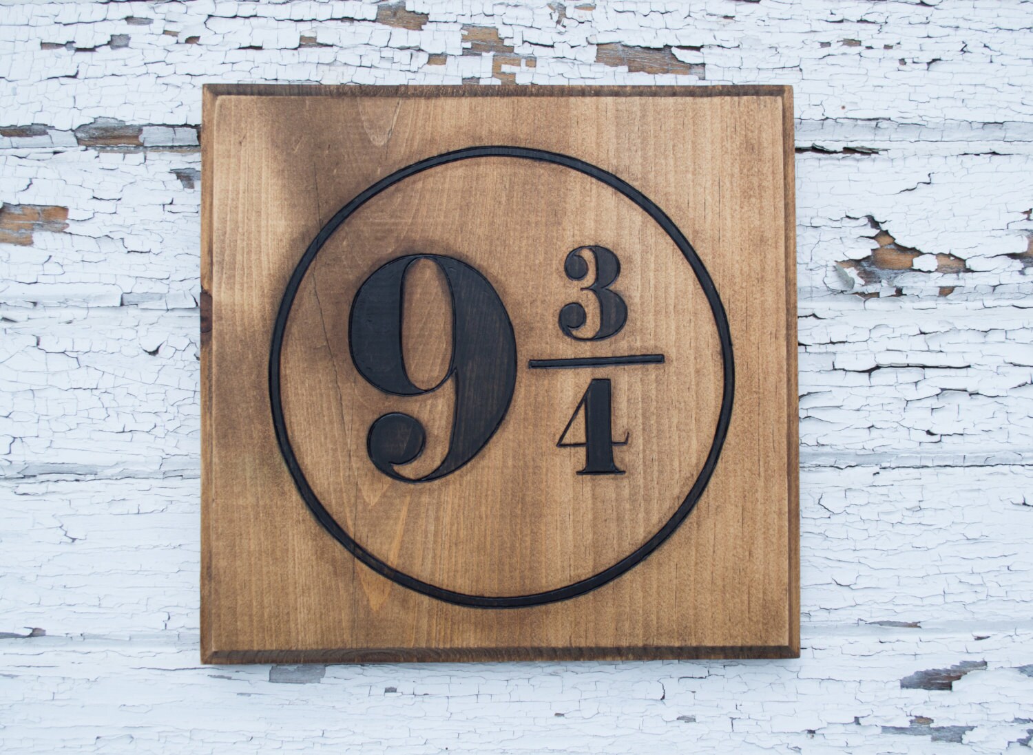 Harry Potter Platform 9 3/4 Wooden Sign