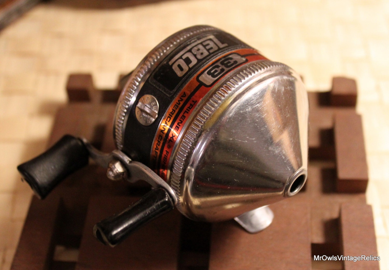 Vintage Zebco 33 Casting Reel MADE IN USA by MrOwlsVintageRelics