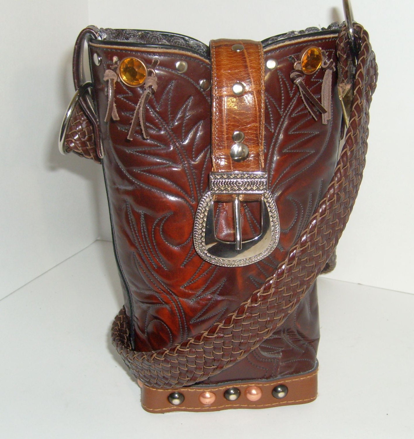 Clearance Cowboy Boot Purse BP09 by JackalopesLtd on Etsy