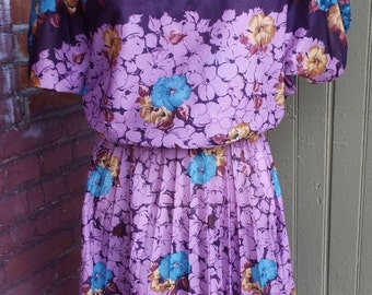 Popular items for purple floral dress on Etsy