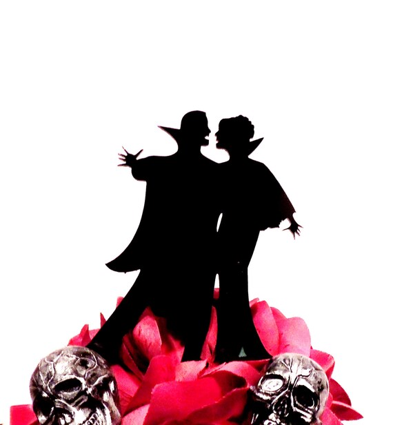 Vampire Waltz Cake Topper by YourPersonalEngraver on Etsy