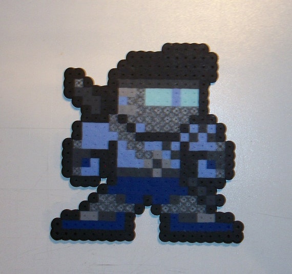 Killer Instinct Shadow Jago 8-bit style bead by ElisBeadSprites