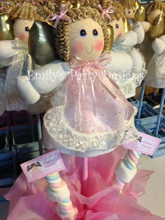 Adorable Angel Centerpieces Baptism Centerpiece by designsbyemilys