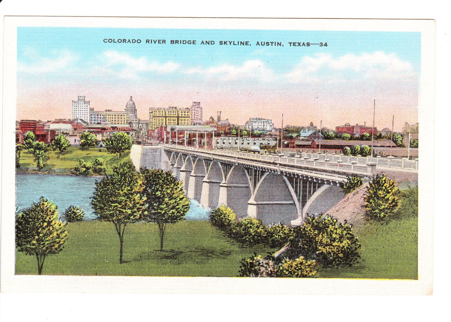 Austin Texas Vintage Postcard unused by PicturesFromThePast