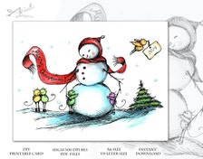 Popular items for christmas drawing on Etsy