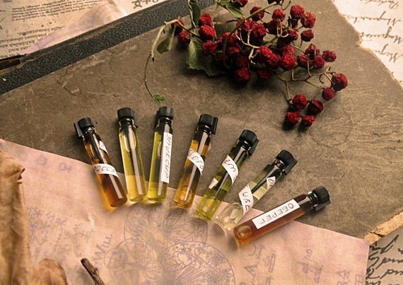 Seven Dreams natural magic perfume sample set | wishing fragrance aromatherapy | organic perfumery