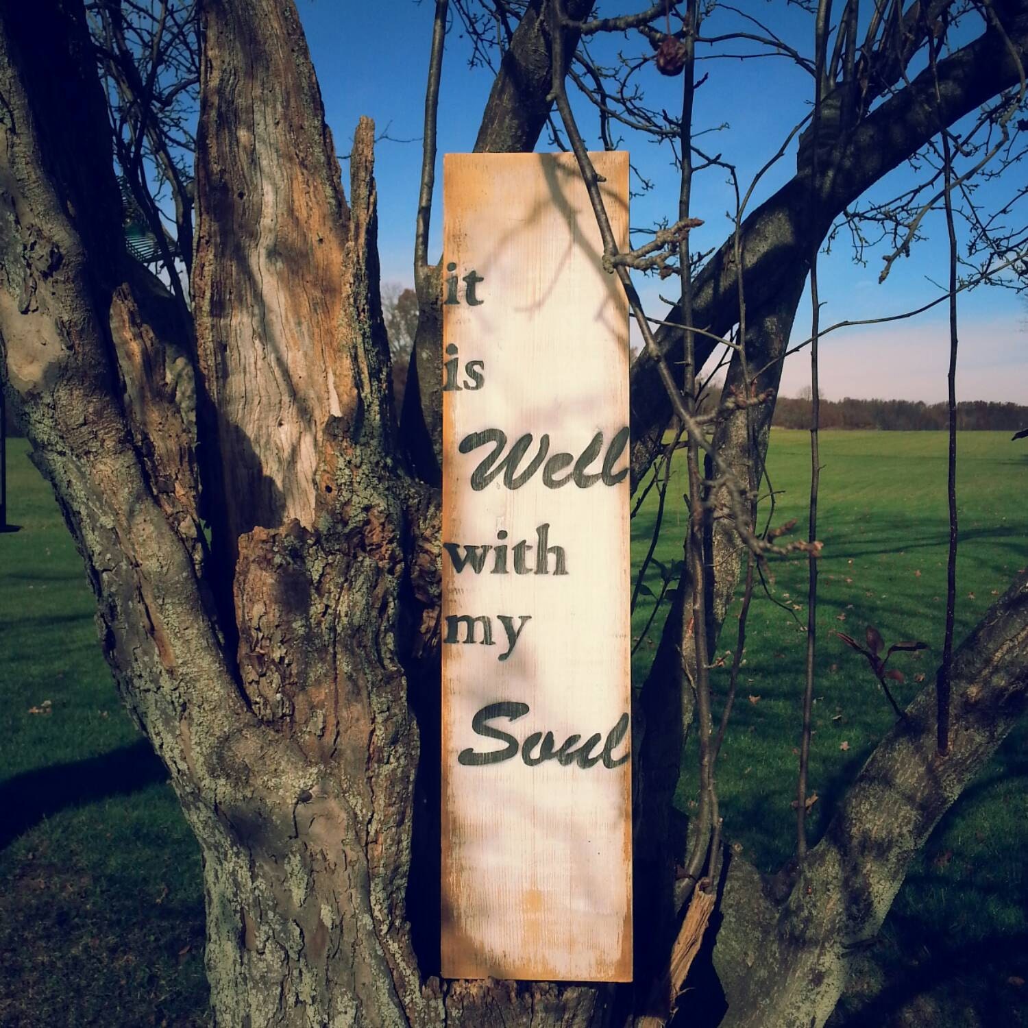 Hand painted wood sign by salvagedwithgrace on Etsy