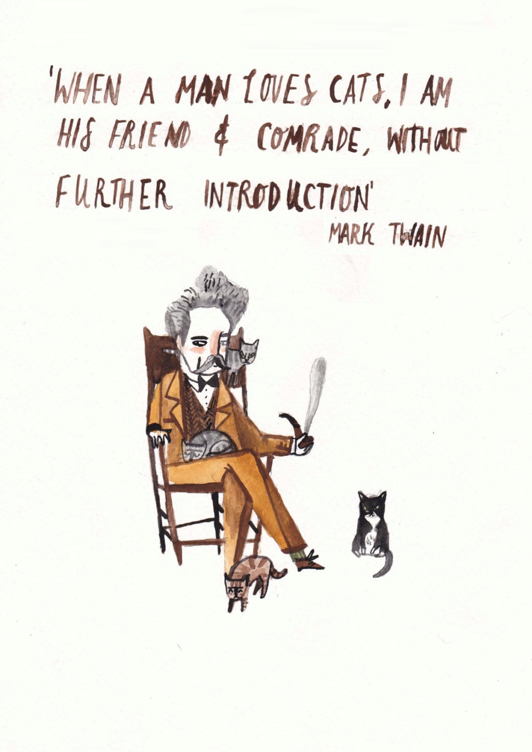 Mark Twain Cat Quote