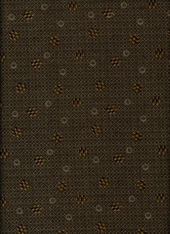 Taupe Dark Gray Fabric Japanese Taupe Kinkame by QuiltingFoxes