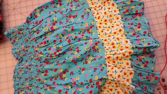 Ready Made-Pre-Gathered Bodice Blouse/Dress Fabric Sold by