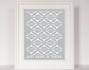 Laundry Room Decor, Laundry Room Sign, Laundry Print, Hanger Art, Laundry Room Art, Laundry Poster, Motivational Print, Funny Art
