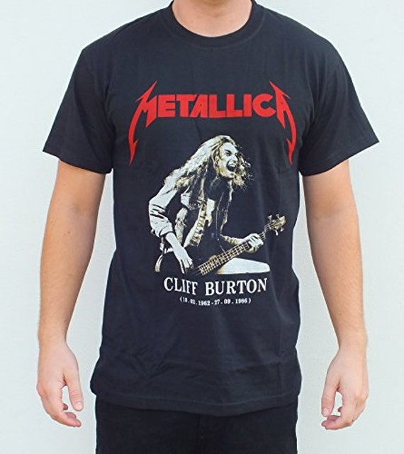 Cliff Burton Metallica T-shirt RGM831 by Paulasframes on Etsy