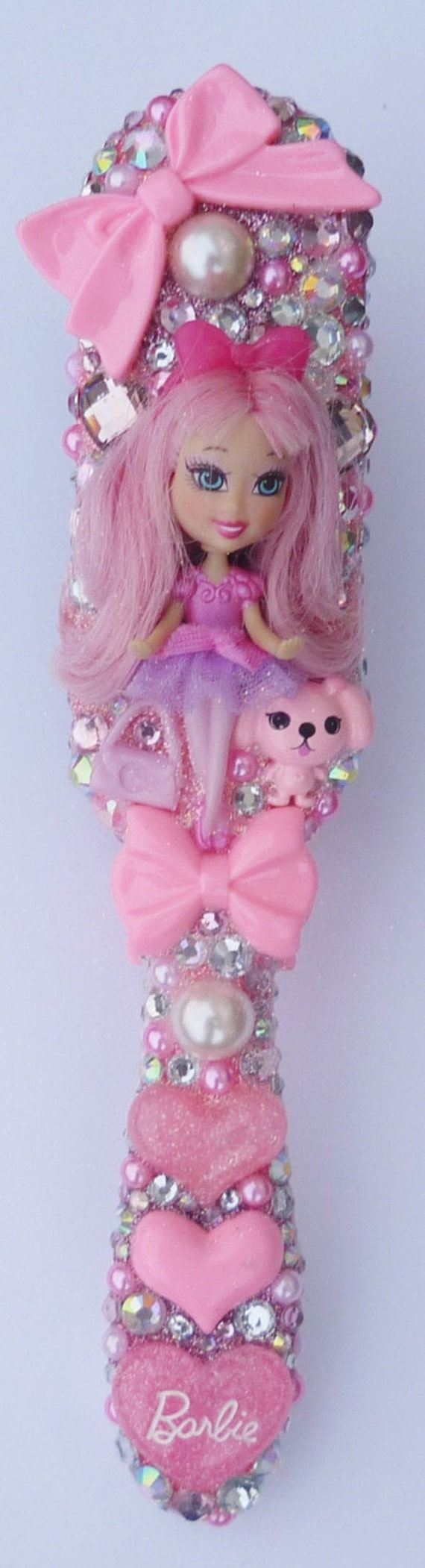 Barbie Hair Brush baby pink brush hair by BlingBlingBySharynxx