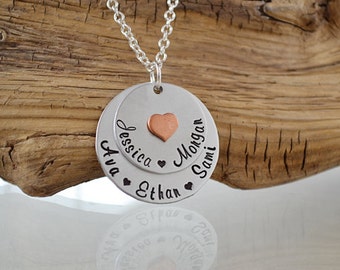 Mothers Necklace - Personalized Jewlery - Grandmother Jewelry - Personalized Necklace - Christmas Gifts for Mom