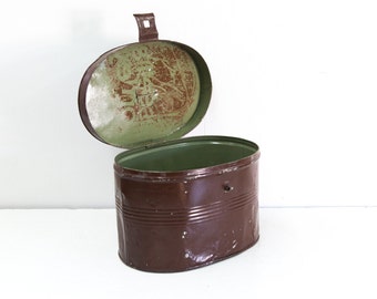 English Tin Hat Box