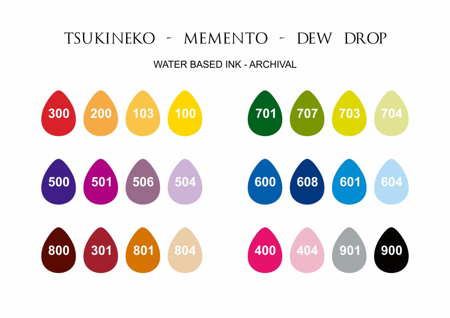 Ink Pad Ink Pads for Fingerprints Memento Dew Drop Ink Pad