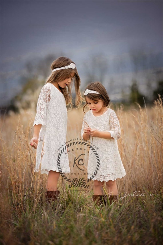 lace flower girl dresses