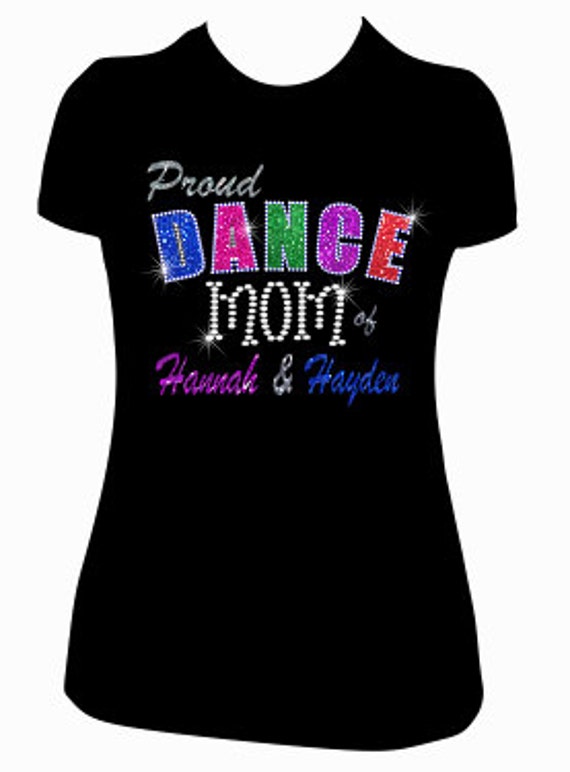 Custom Dance Mom Shirt Sparkly Glitter Dance Shirt By Spiritloft 