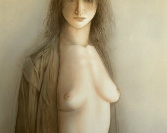 MAZILU Georges - "Femme Nue" hand signed and numbered 228/300