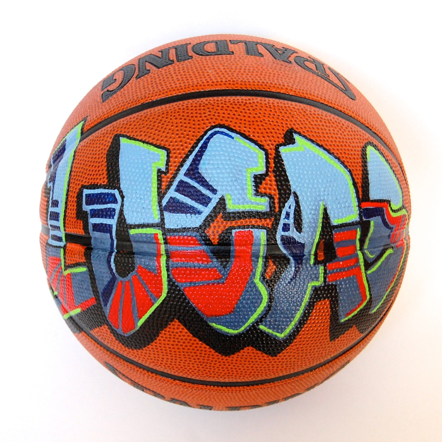 Basketball personalized with graffiti for the by TjArtworks