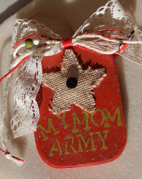 army mom ornament gift tag army star by army mom ornament gift tag army star by