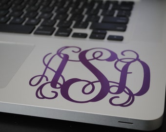 Vinyl Monogram sticker (indoor and outside use)
