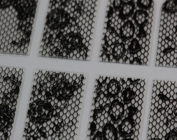 Nail Wrap Set 14 Sticker 18 Straps Pieces Chevron Cheetah Zebra Stripes Bubble Dot Flower