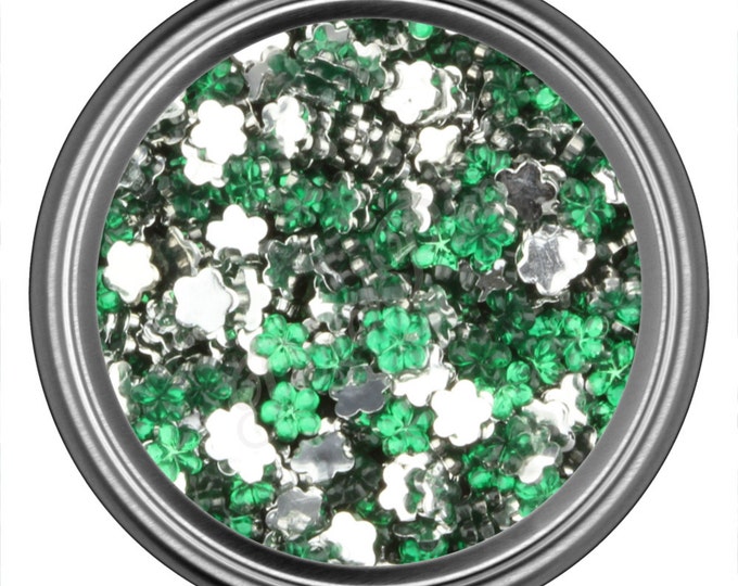 Green Flower Rhinestone Gems Flat Back Face Art Nail Art Scrapbook Phone Decoration 3mm