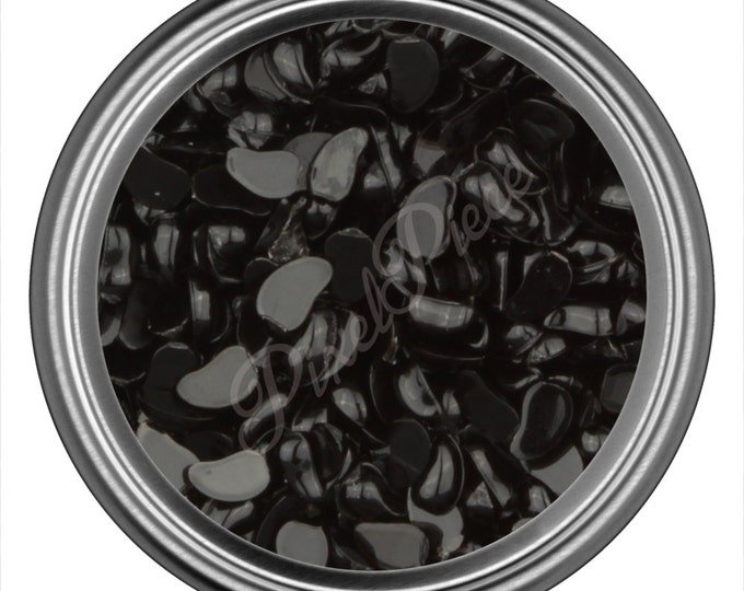 Black Comma Rhinestone Gems Flat Back Face Art Nail Art Scrapbook Phone Decoration 3mm