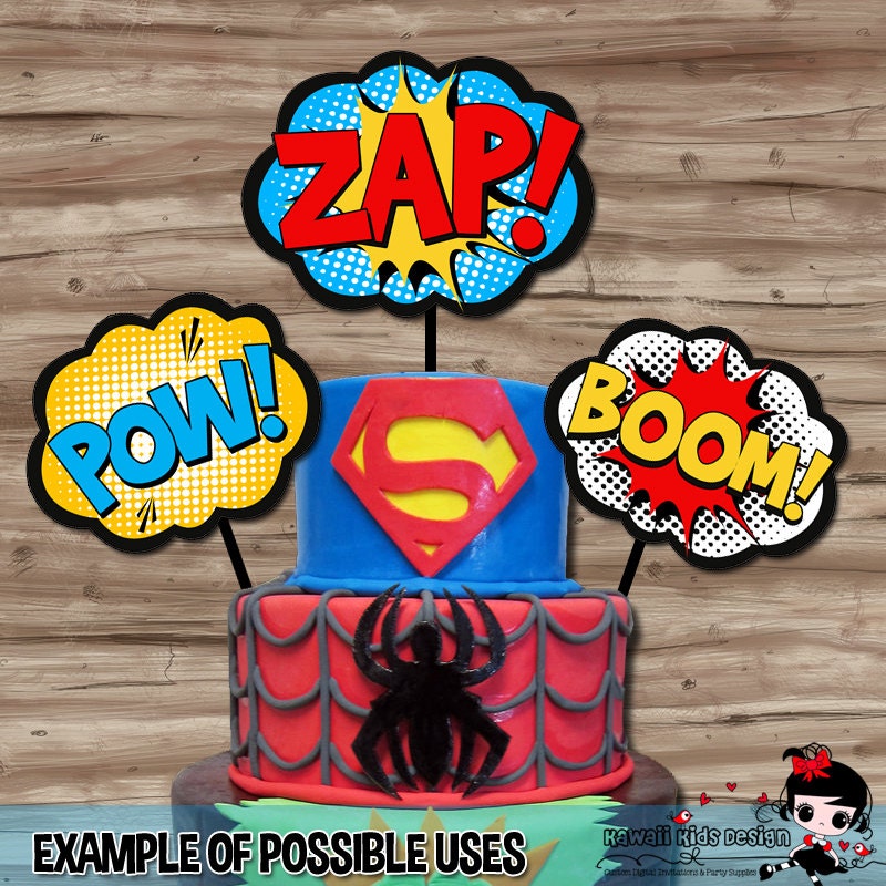 Superhero Burst Party Decorations Superhero Pop Art