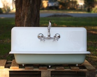 Items Similar To Original Cast Iron Farmhouse Sink, Farm Sink By Crane 