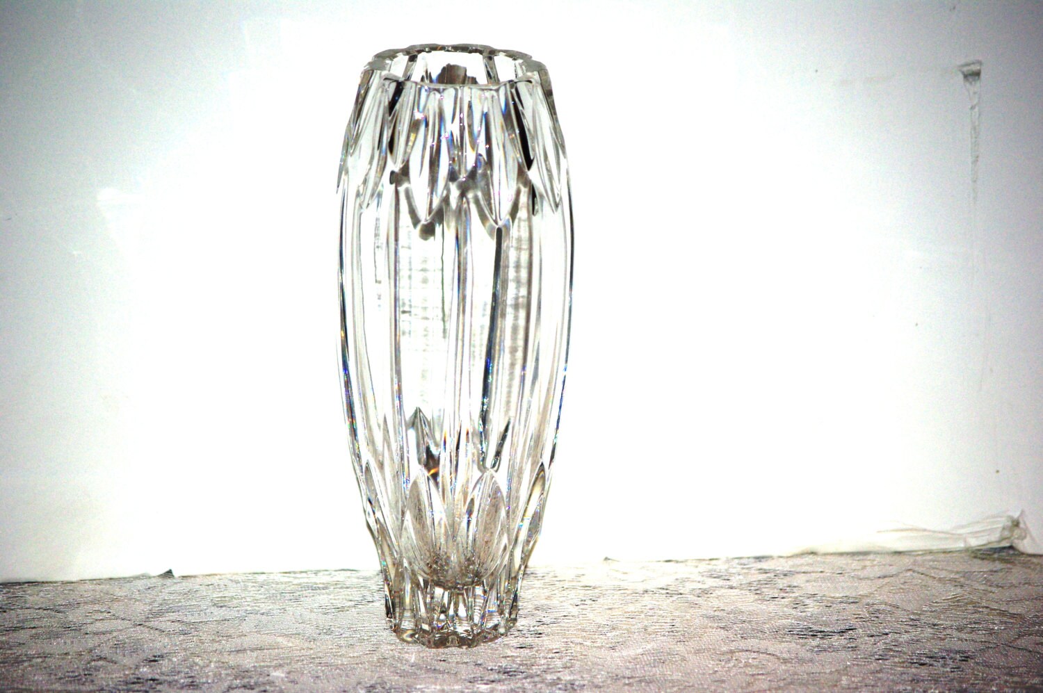 Vintage Cut Crystal Bud Vase Perfect for that by SuzsCollectibles