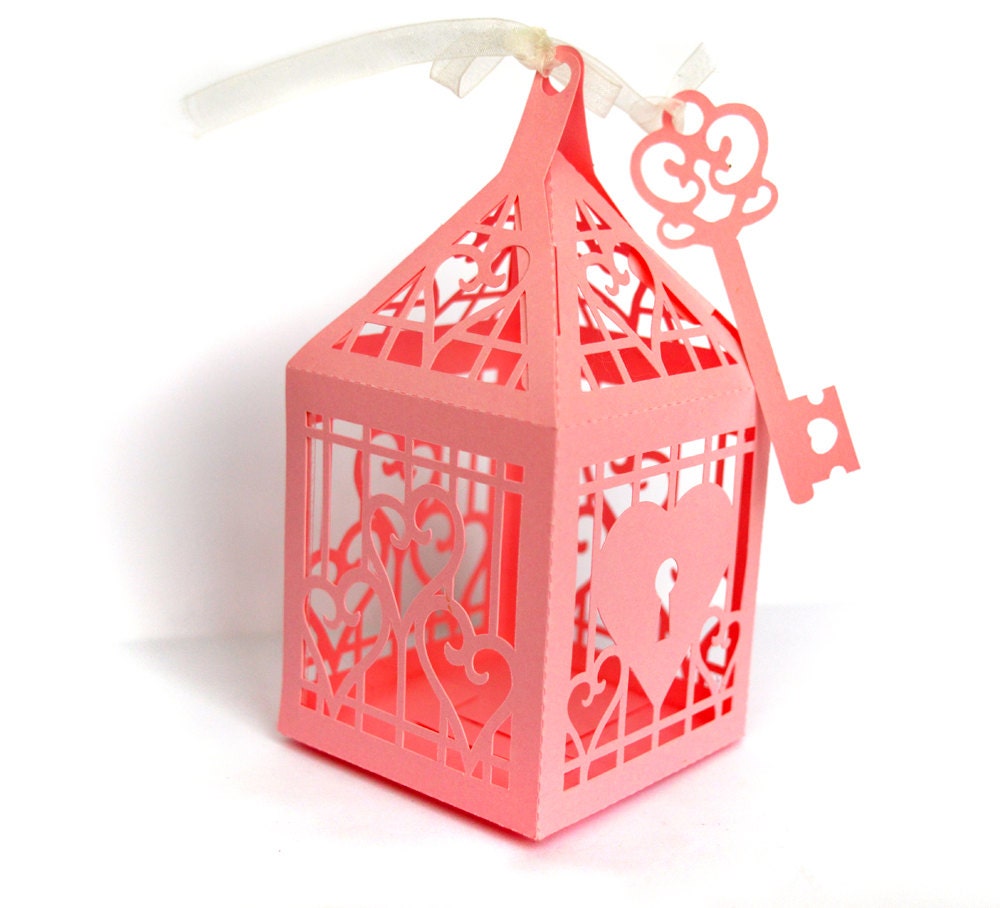 Key to My Heart Lantern Favor Box or Gift Box: SVG by bypixiedust