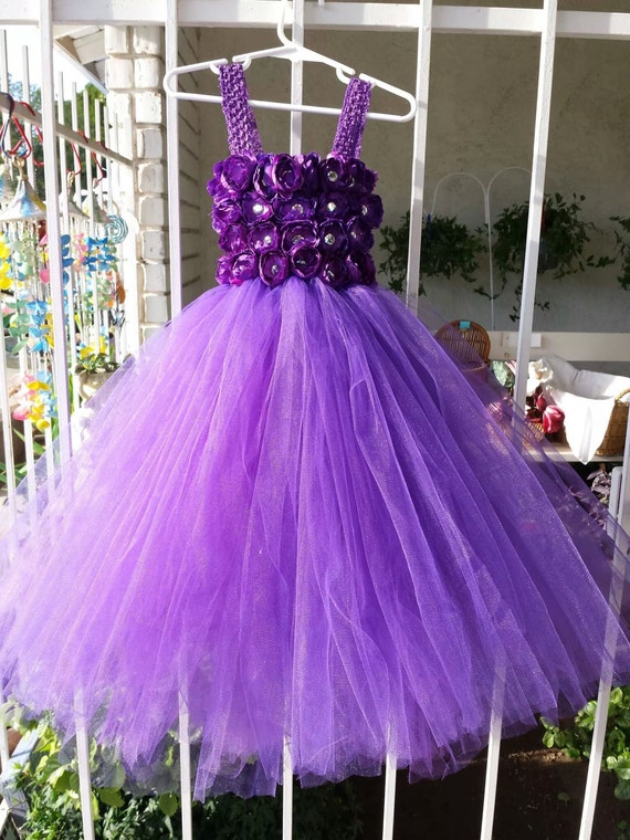 Flower Girl Dress, Can Do ANY Color, Purple Flower Girl Dress, Tutu ...