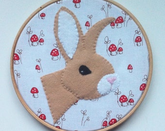 hand sewn bunny pattern