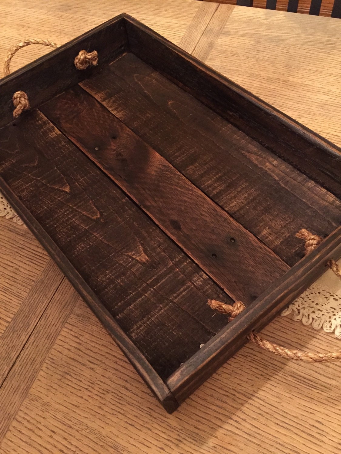 Serving tray/Table tray/Table centerpiece/Wood tray