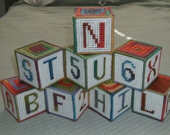 Set of 8 Lightweight 2 1/2" Jingle Baby Blocks