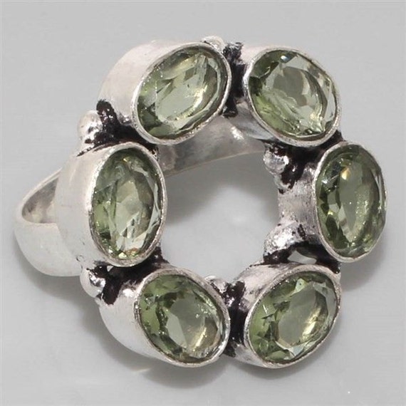 ... Silver Ring,Prasiolite Jewelry,Gifts under 10,20,30,Rings Under 10,UK