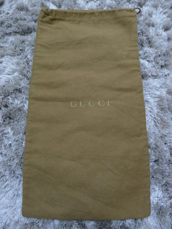 Authentic vtg Gucci Cotton Dust Bag Made in Italy by LilyStragazer