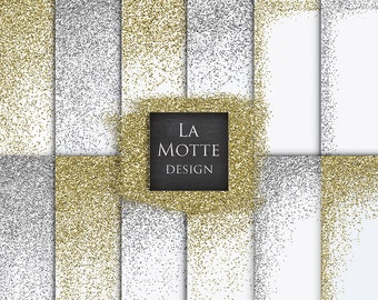 digital glitter overlay confetti glitter borders silver gold glitter digital glitter overalys 12 high res png